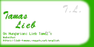 tamas lieb business card